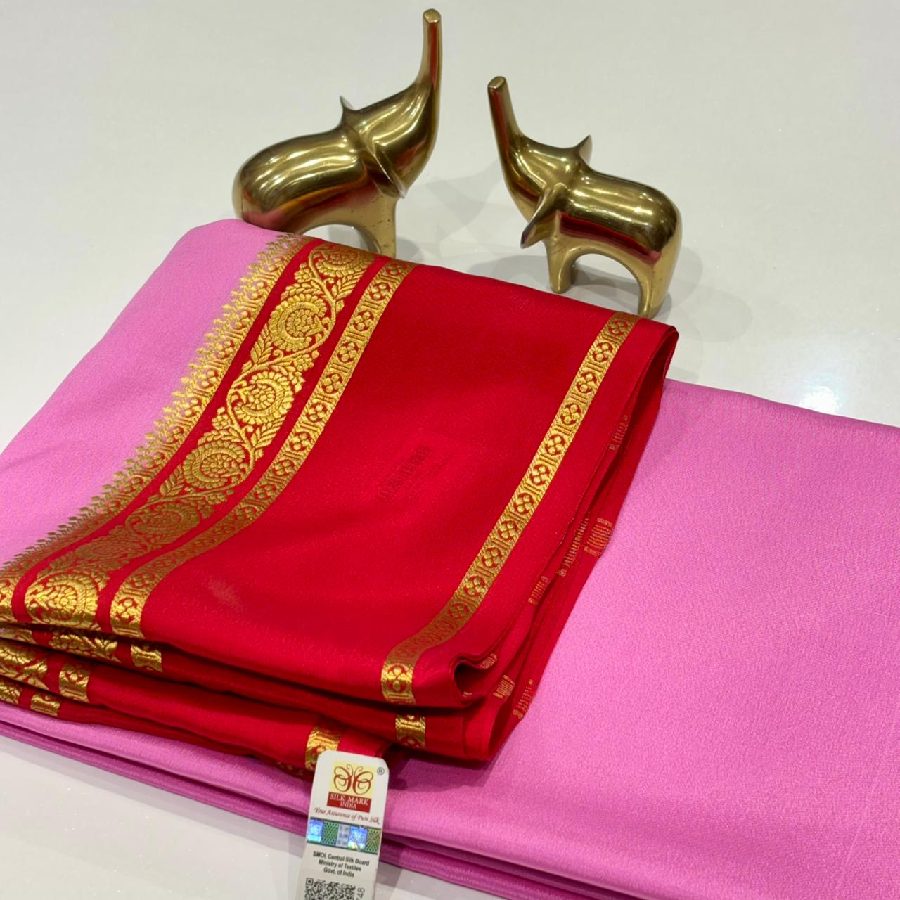 Pure Mysore Crepe Silk Saree