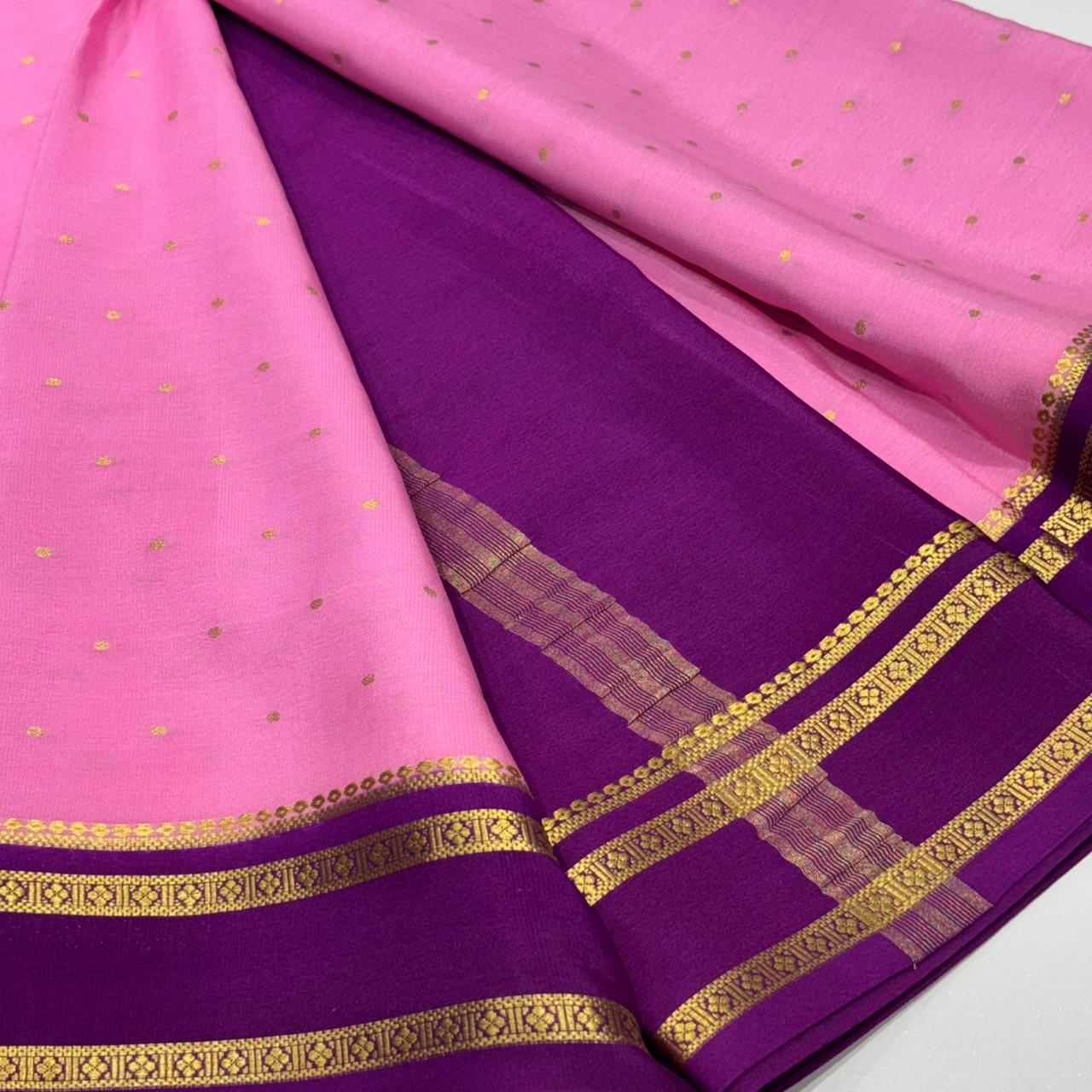 Pure Mysore Crepe Silk Saree
