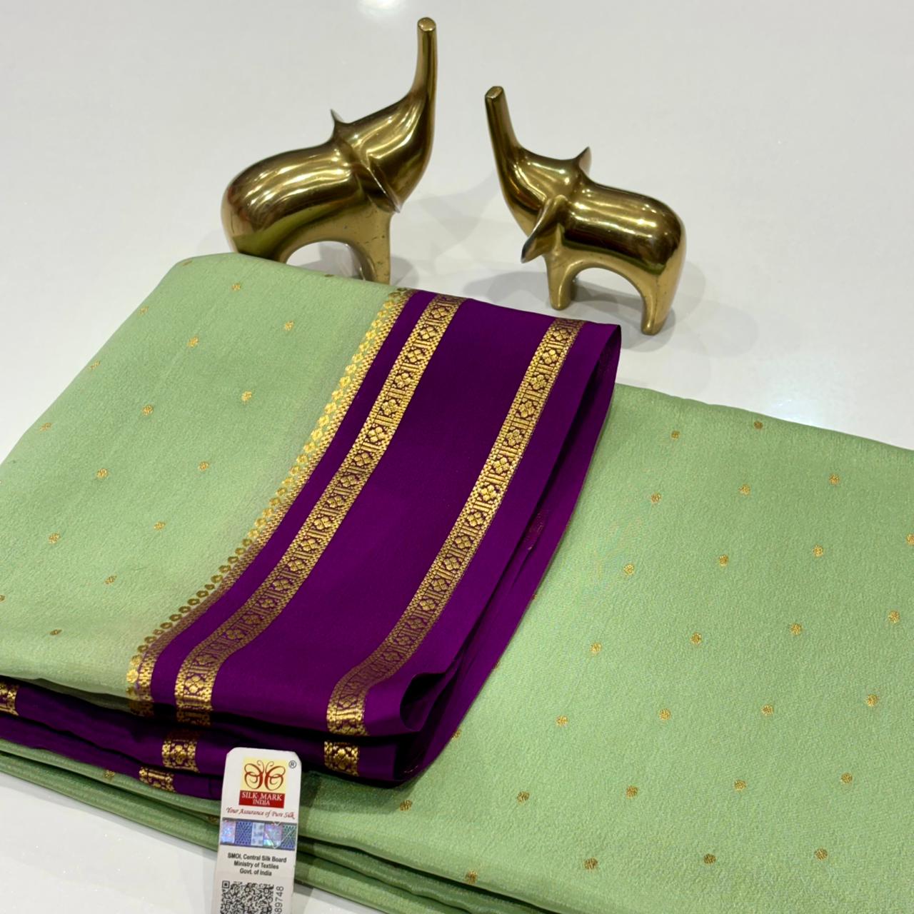 Pure Mysore Crepe Silk Saree