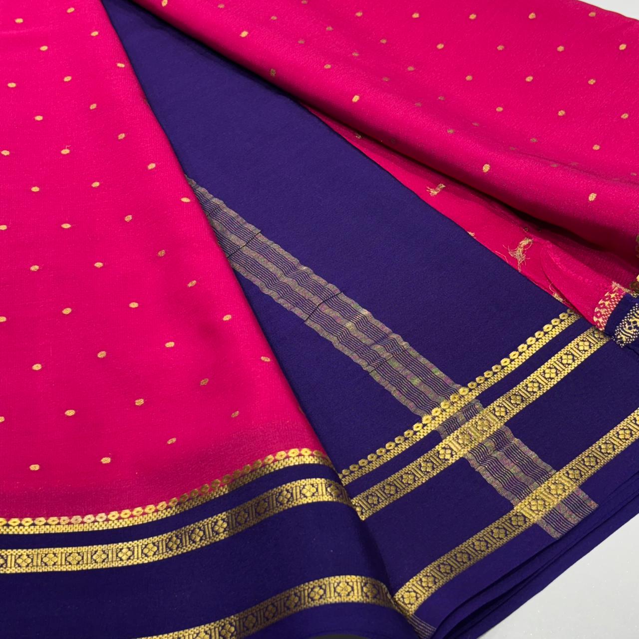 Pure Mysore Crepe Silk Saree