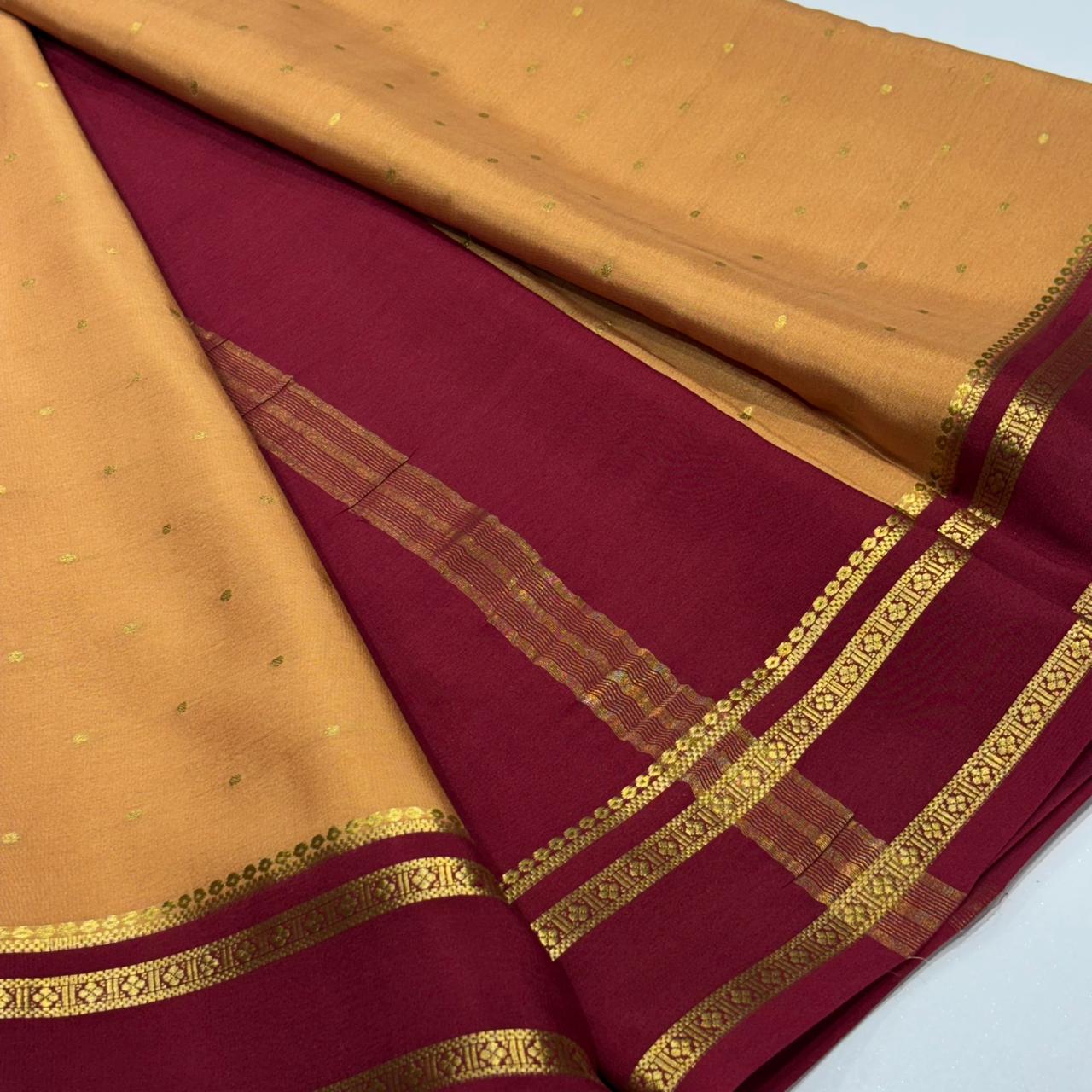 Pure Mysore Crepe Silk Saree