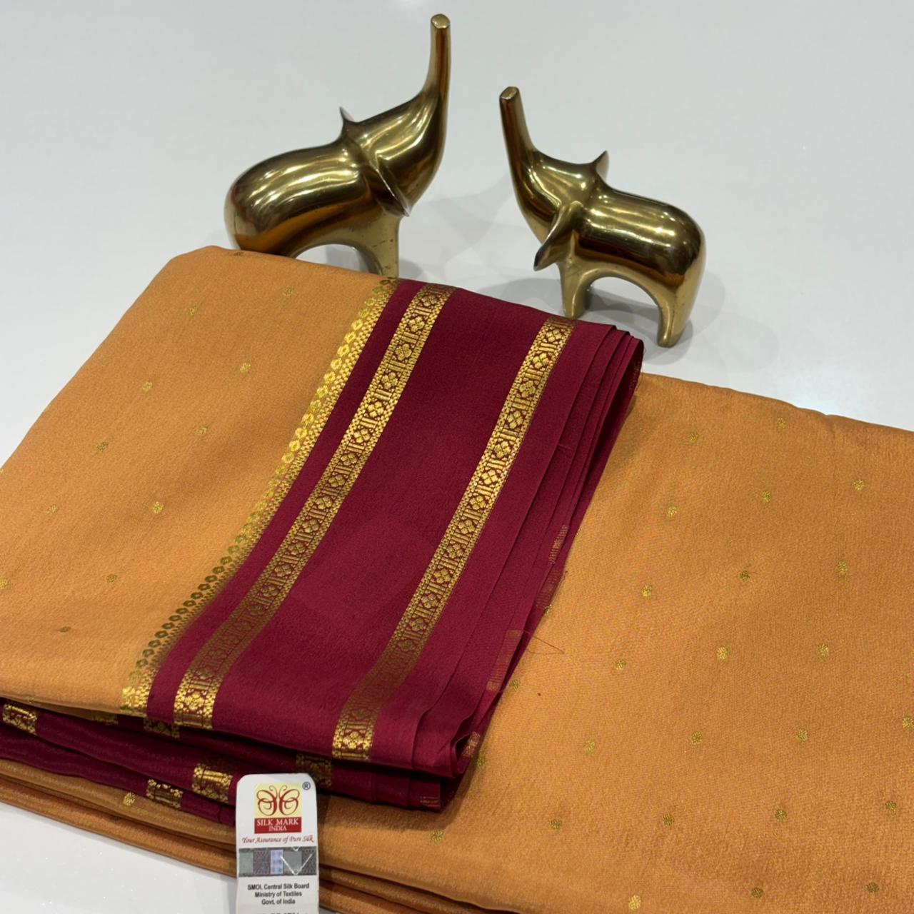 Pure Mysore Crepe Silk Saree