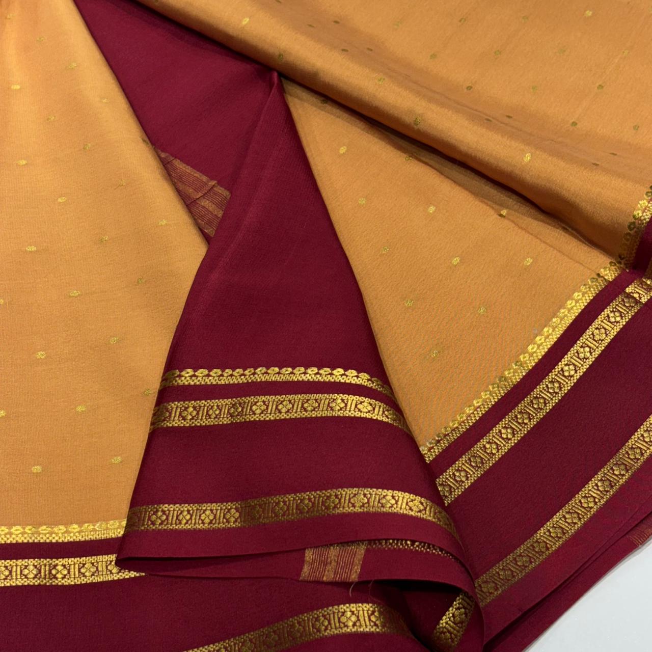 Pure Mysore Crepe Silk Saree