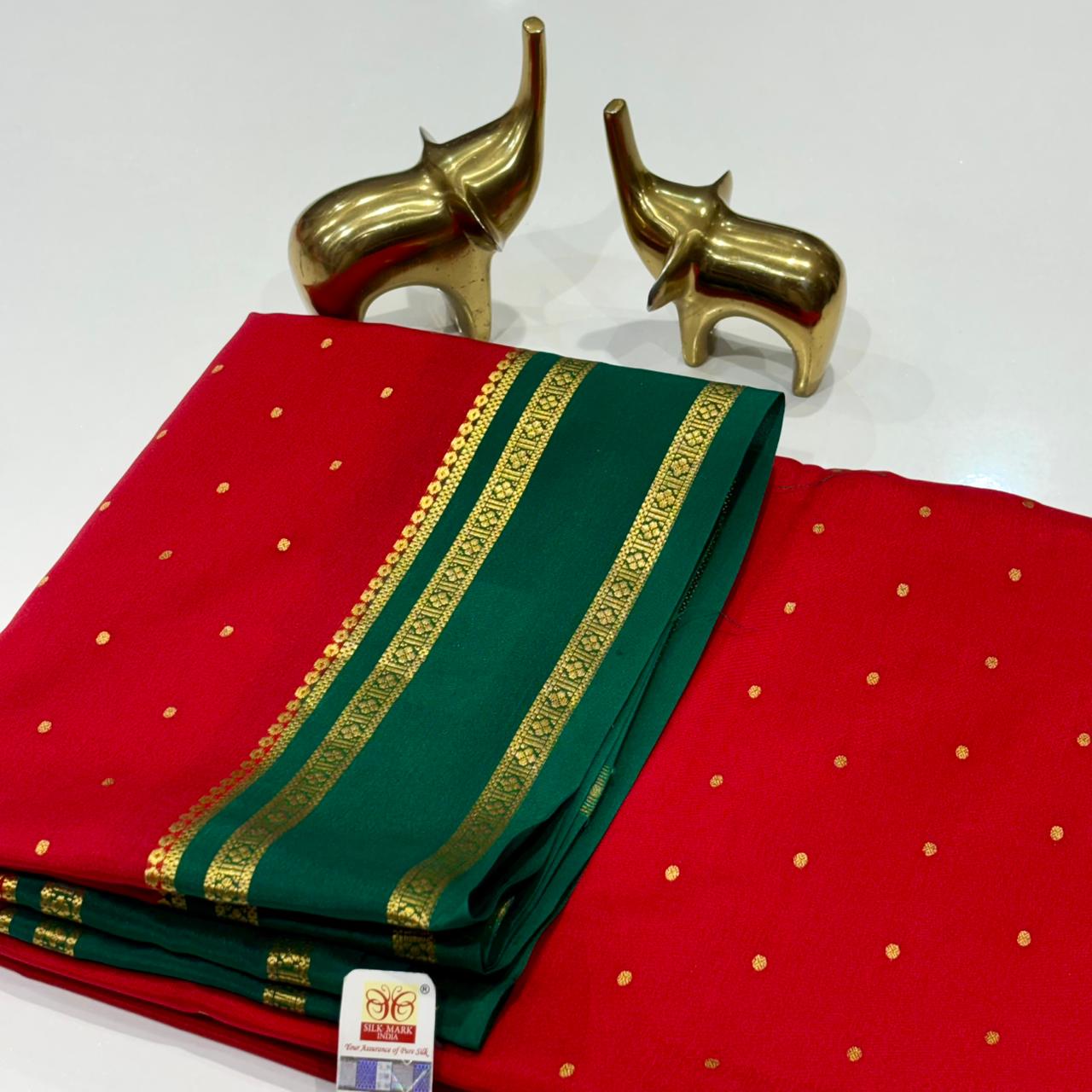 Pure Mysore Crepe Silk Saree