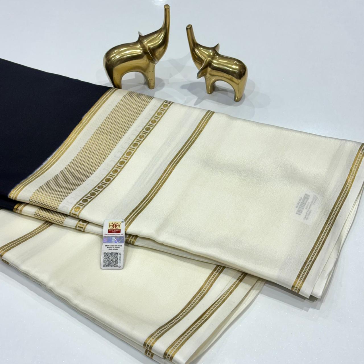 Pure Mysore Crepe Silk Saree