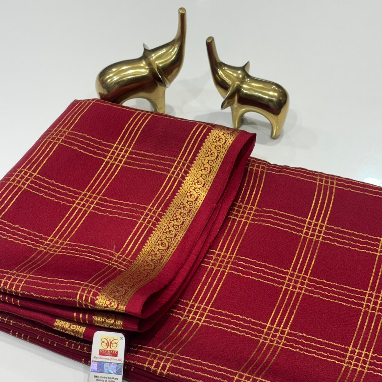 Pure Mysore Crepe Silk Saree