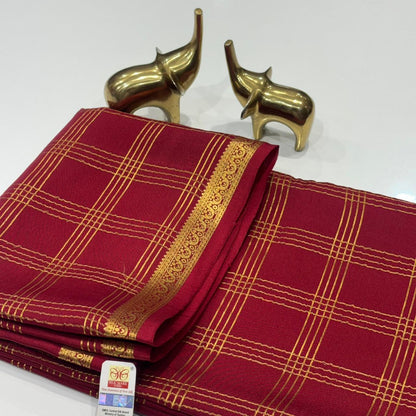 Pure Mysore Crepe Silk Saree