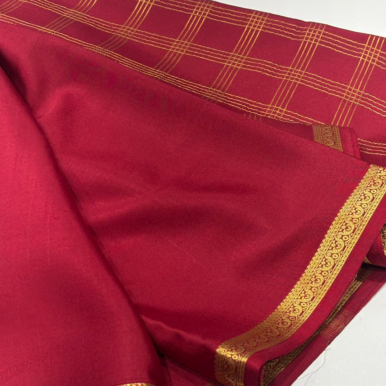 Pure Mysore Crepe Silk Saree