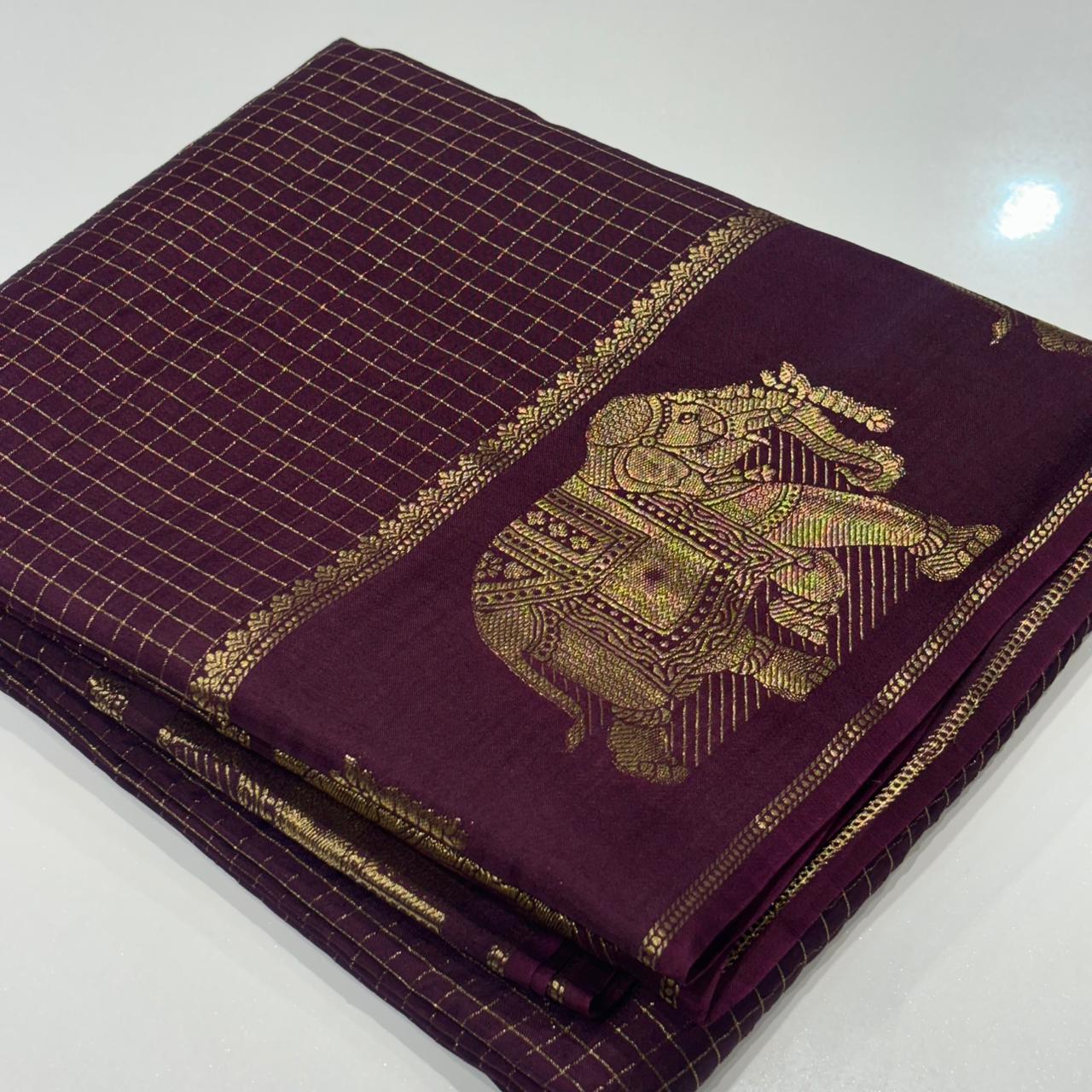 Mysore Crepe Saree