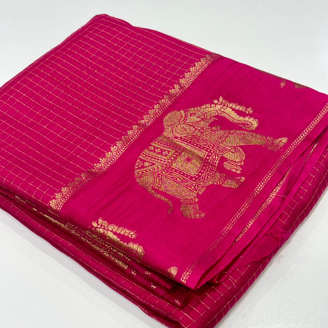 Mysore Crepe Saree