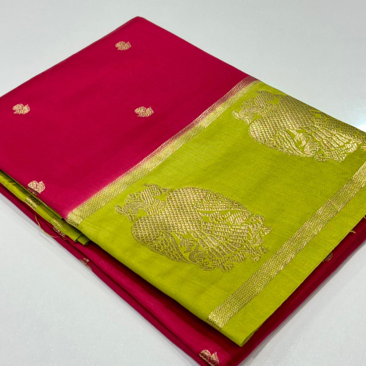 Chanderi Crepe Saree