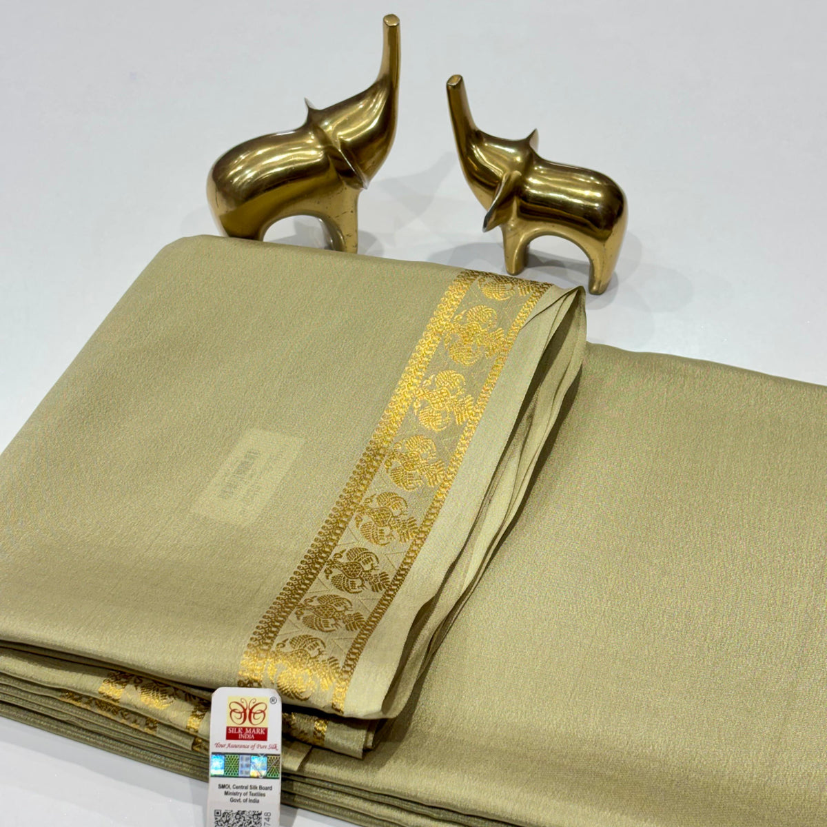 Pure Mysore Crepe Silk Saree