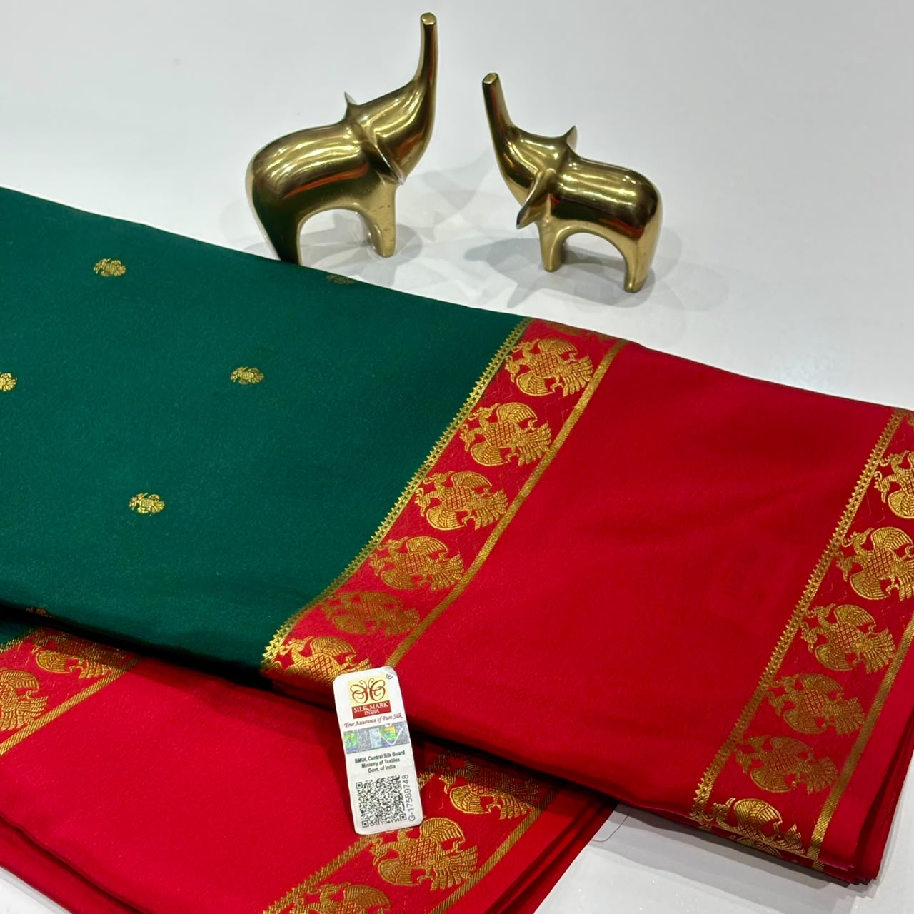 Pure Mysore Crepe Silk Saree