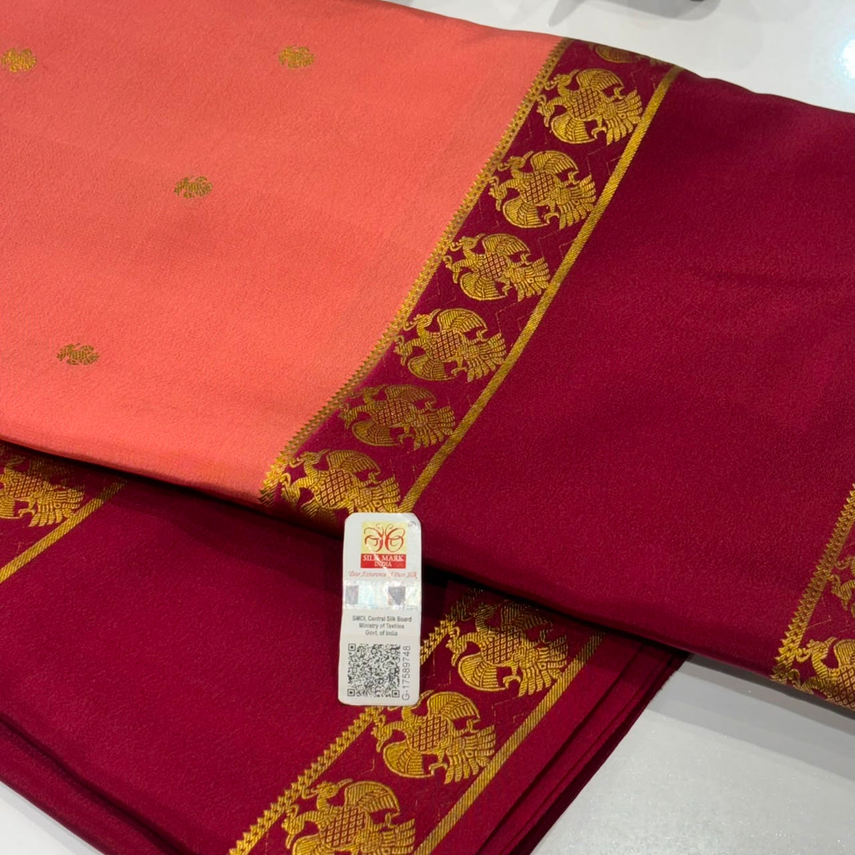 Pure Mysore Crepe Silk Saree