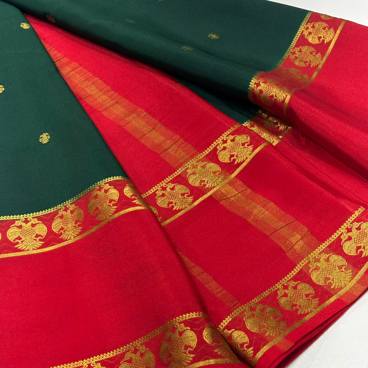 Pure Mysore Crepe Silk Saree