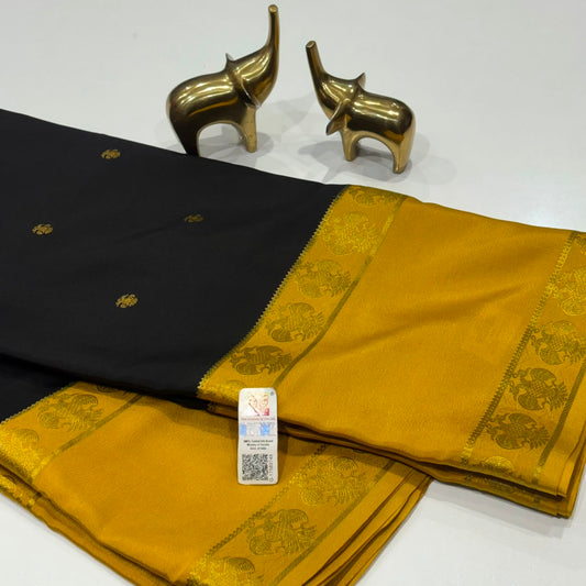 Pure Mysore Crepe Silk Saree