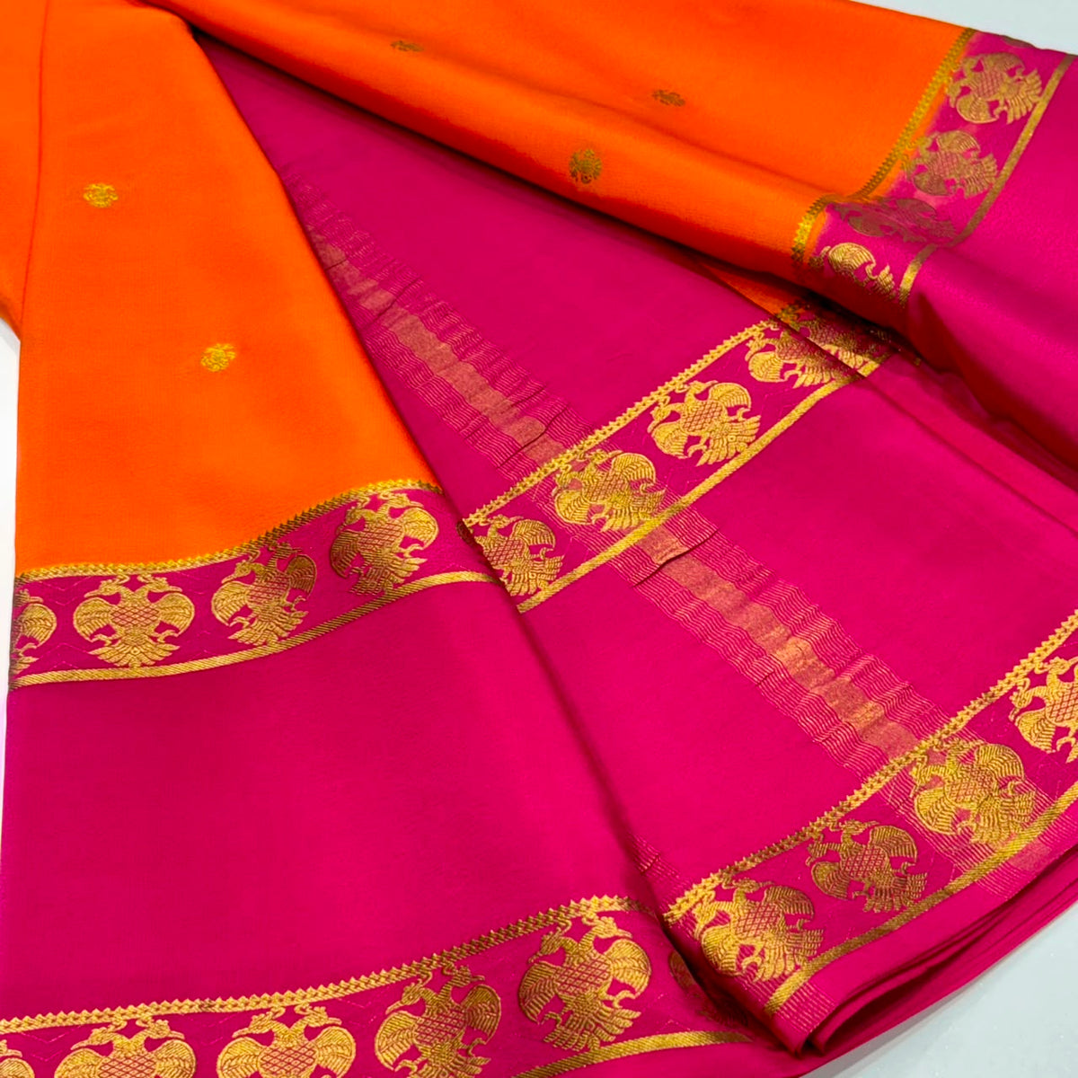 Pure Mysore Crepe Silk Saree