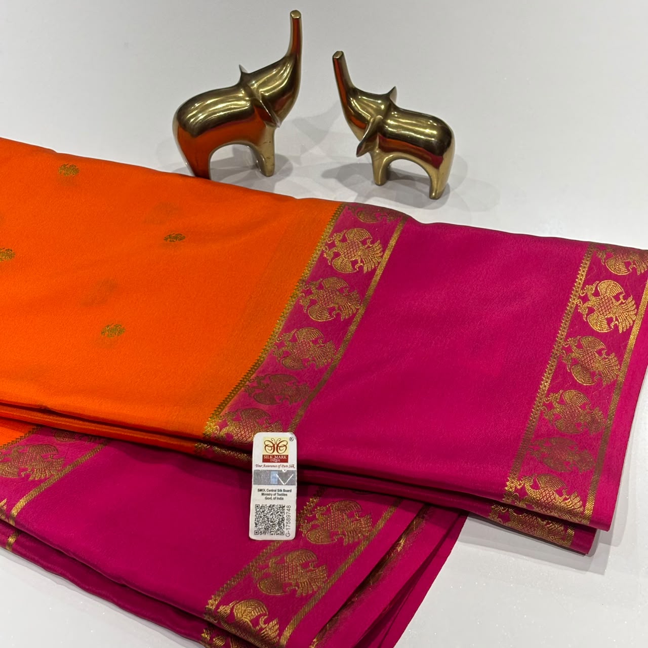 Pure Mysore Crepe Silk Saree