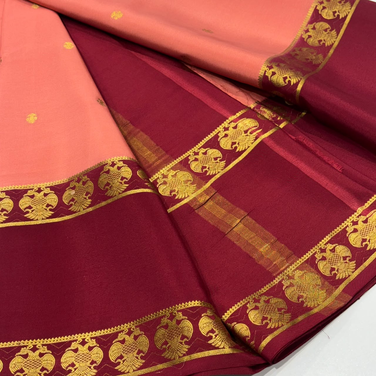 Pure Mysore Crepe Silk Saree