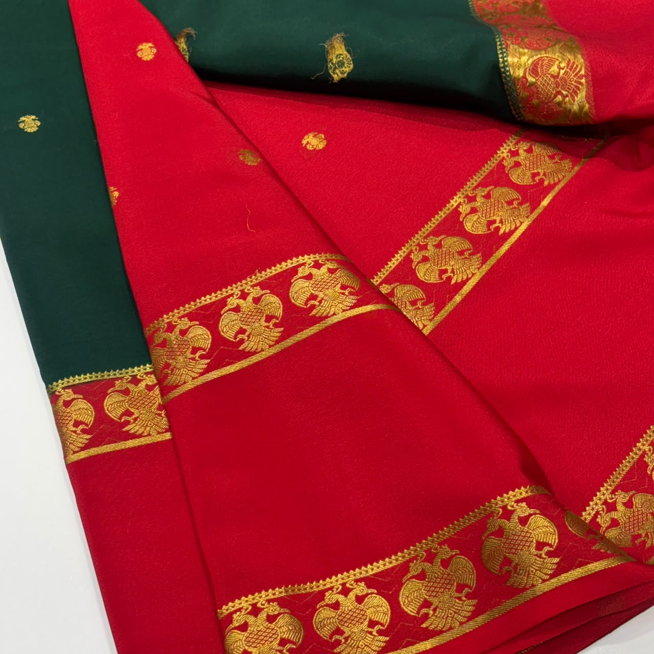 Pure Mysore Crepe Silk Saree