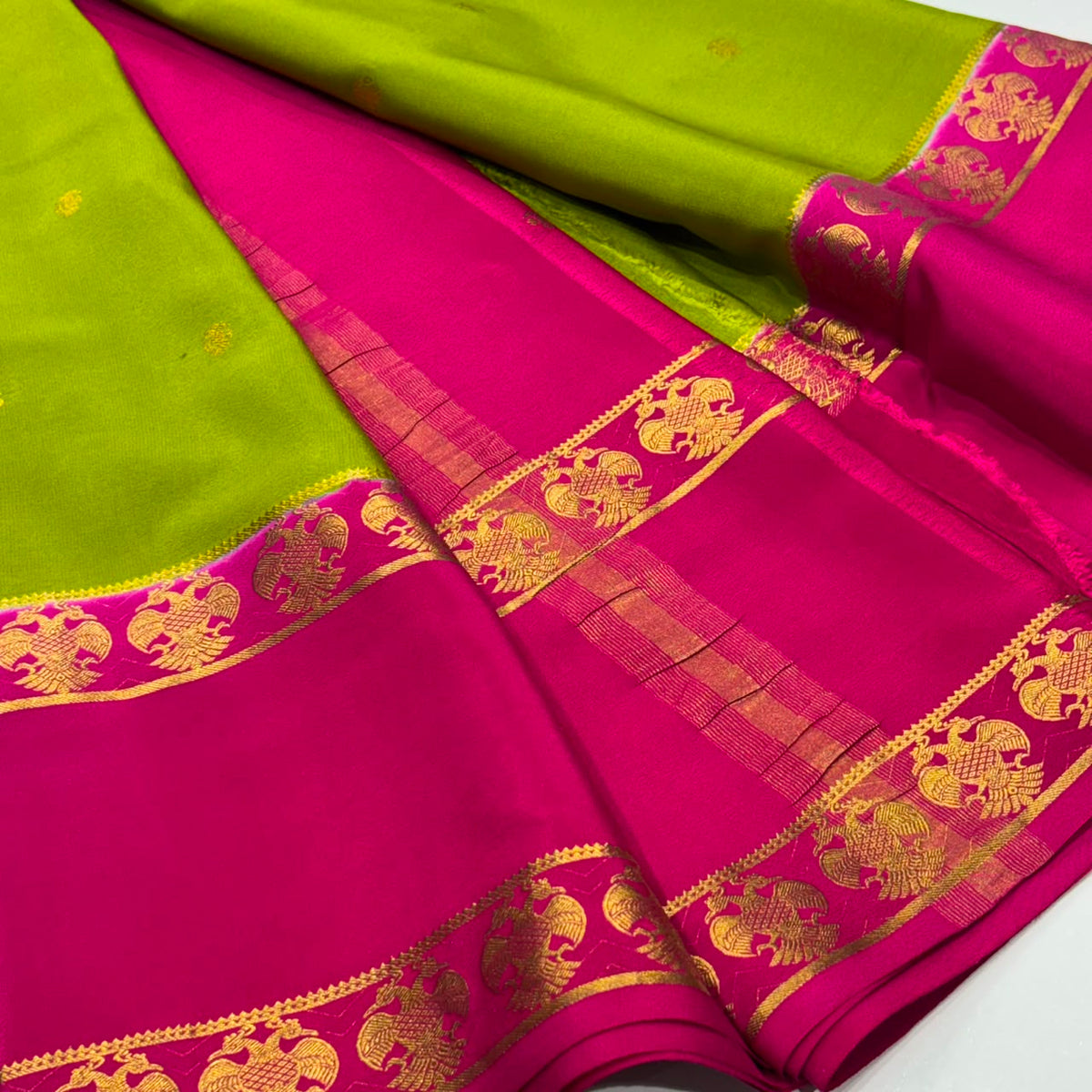 Pure Mysore Crepe Silk Saree