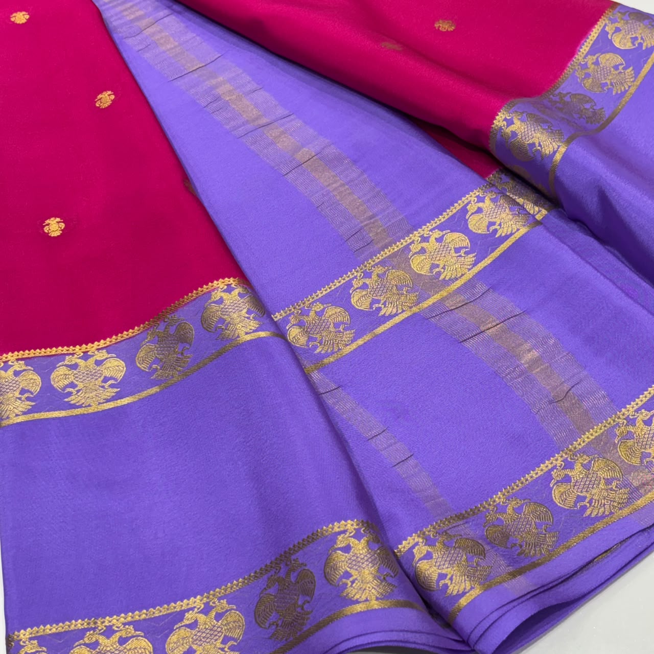 Pure Mysore Crepe Silk Saree
