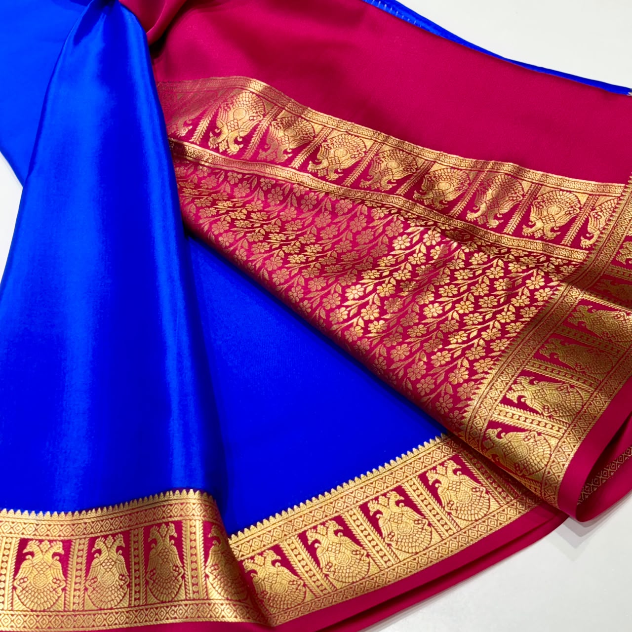 Pure Mysore Crepe Silk Saree
