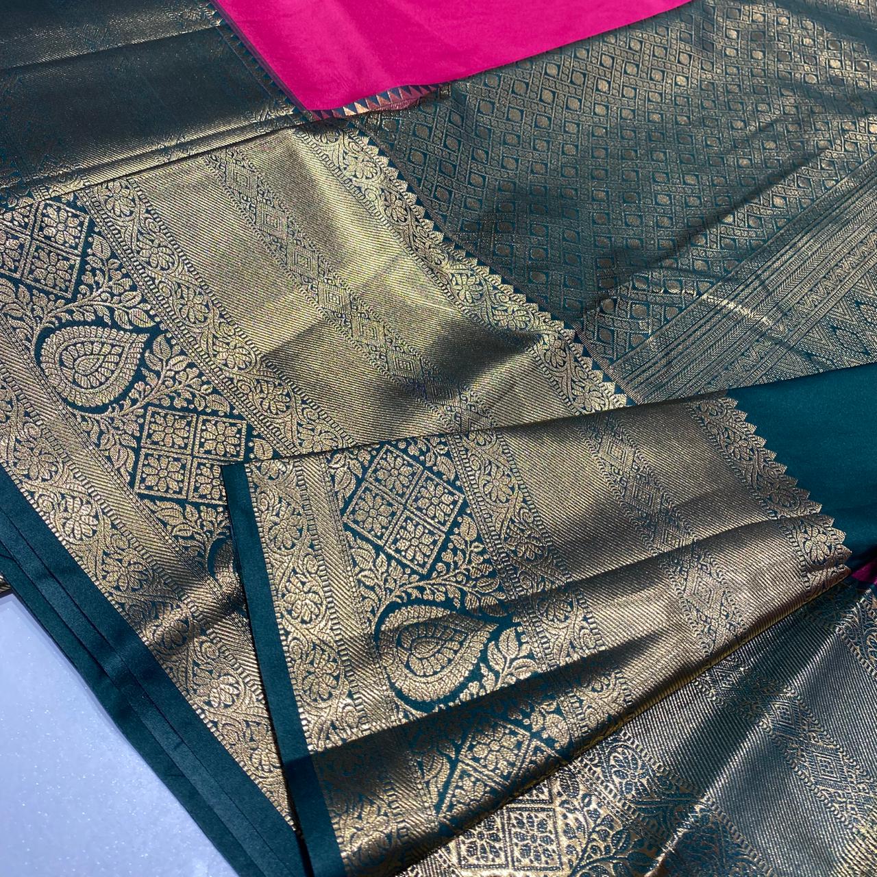 Semi Kanchivaram Silk Saree