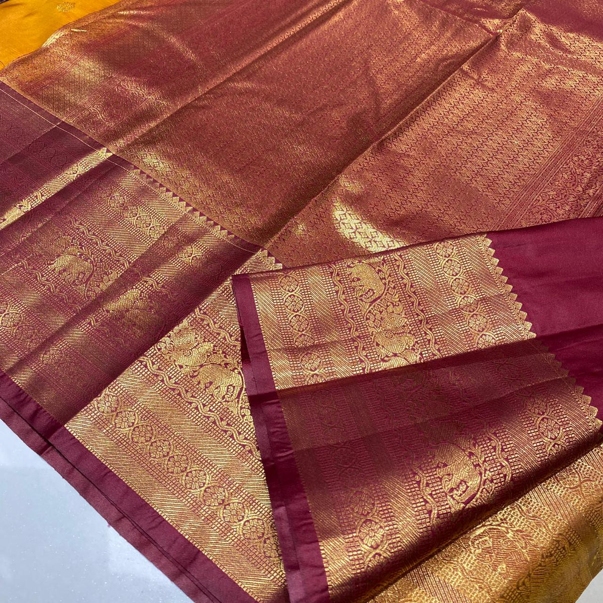 Semi Kanchivaram Silk Saree