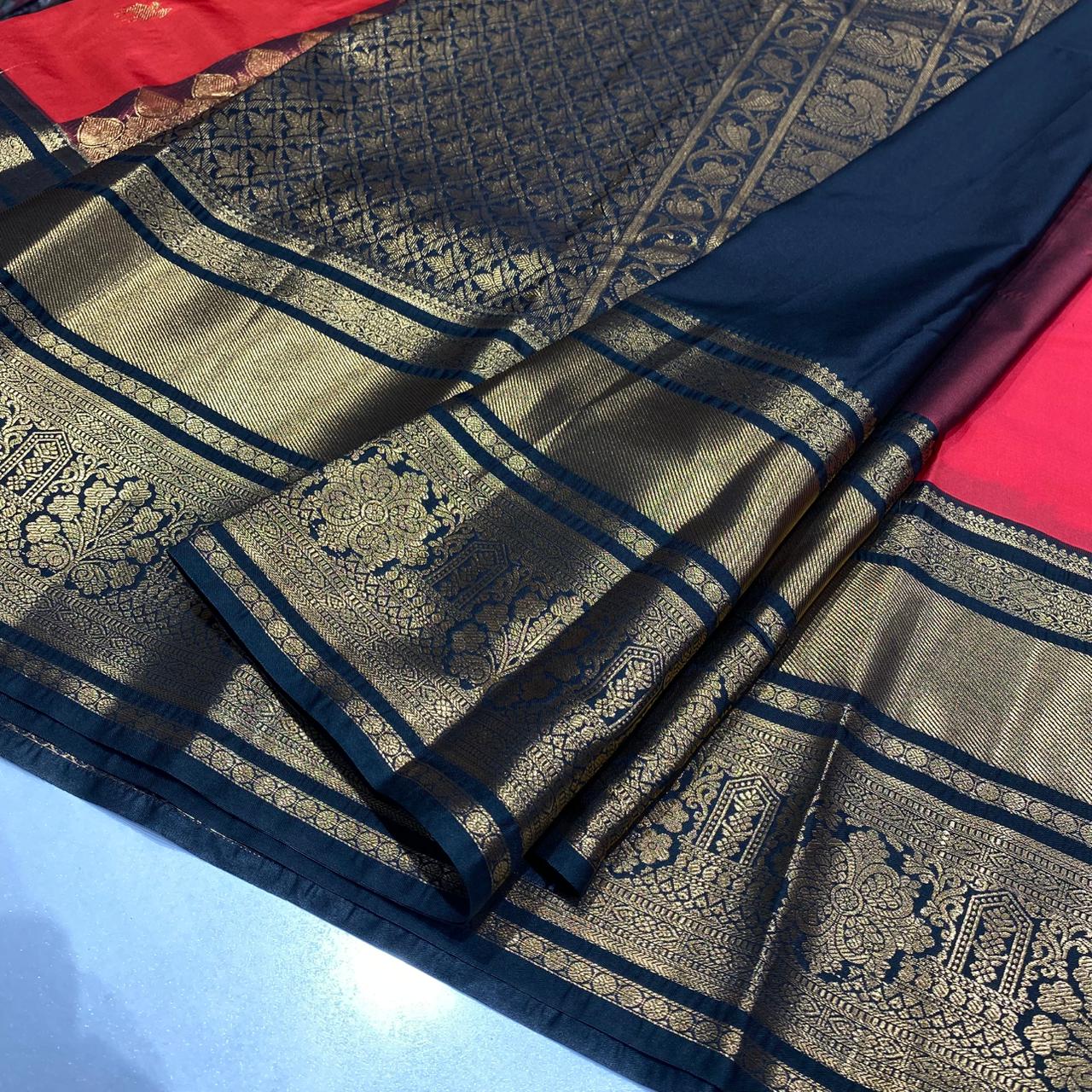 Semi Kanchivaram Silk Saree