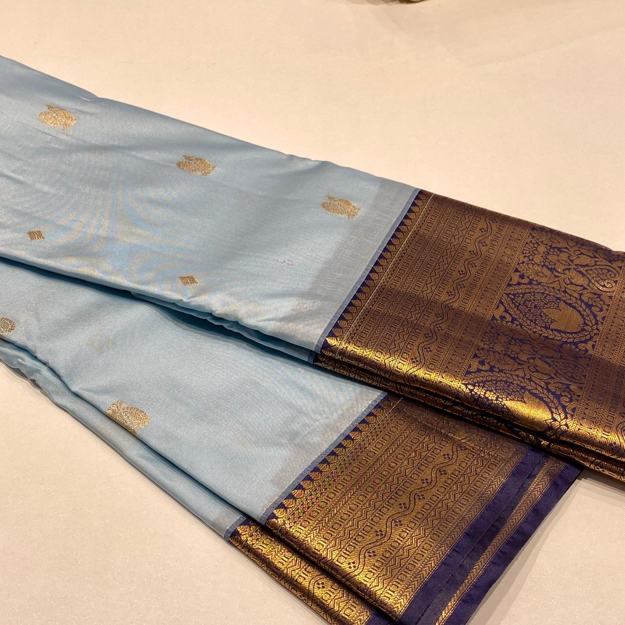 Semi Kanchivaram Silk Saree