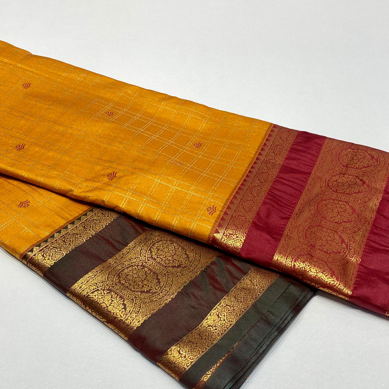Semi Kanchivaram Silk Saree