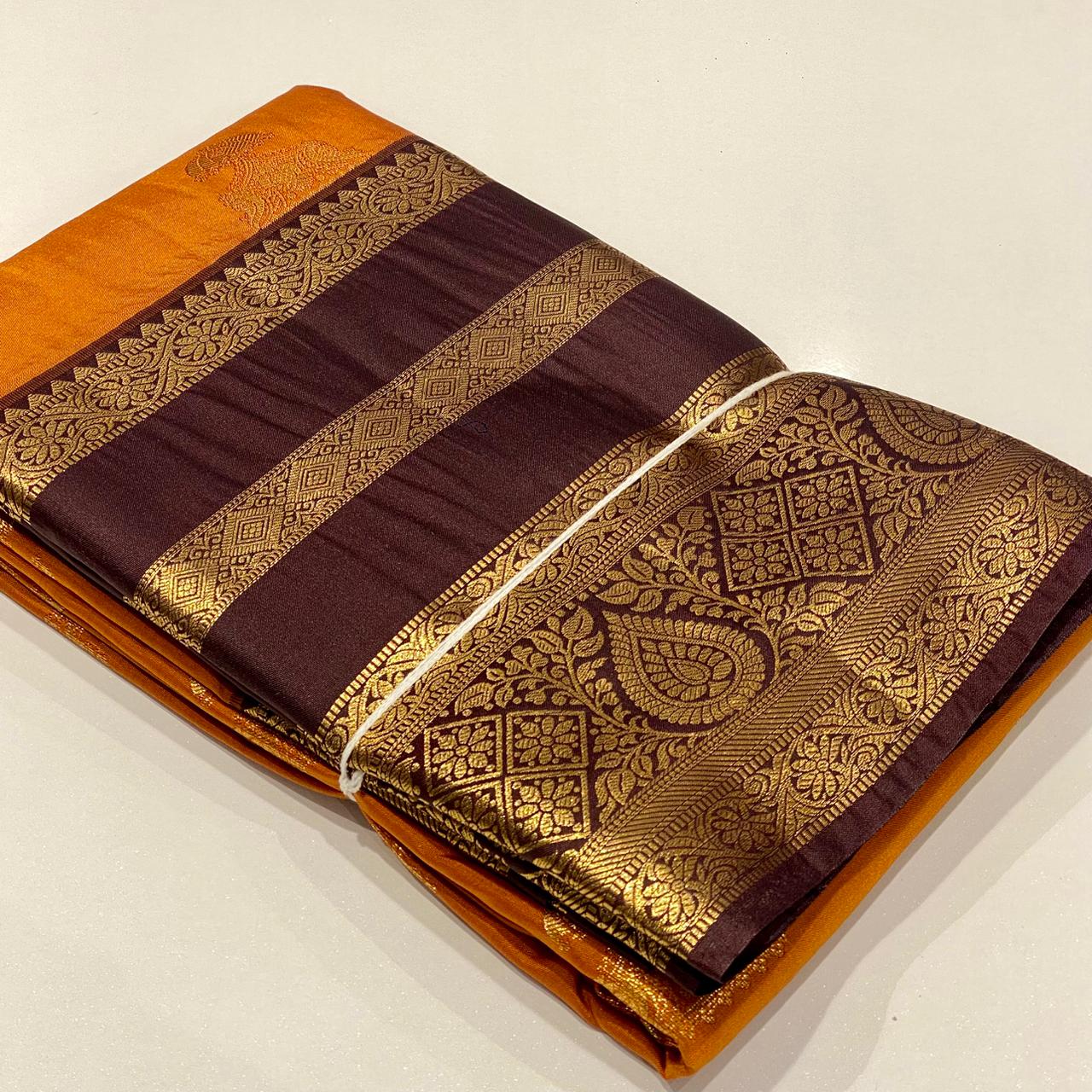 Semi Kanchivaram Silk Saree