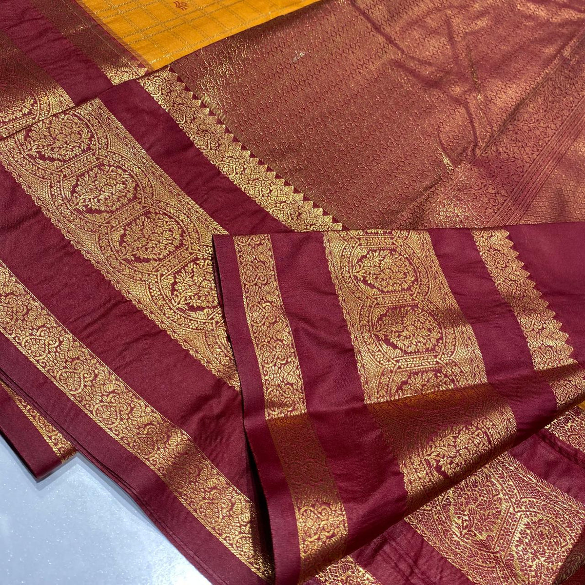Semi Kanchivaram Silk Saree