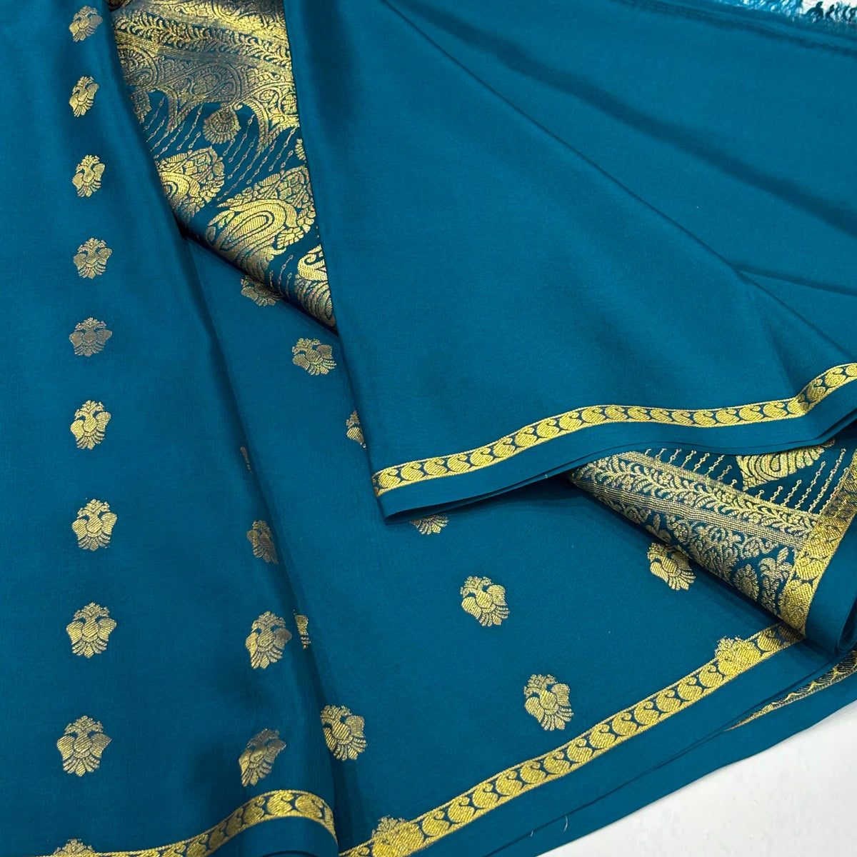 Pure Mysore Crepe Silk Saree