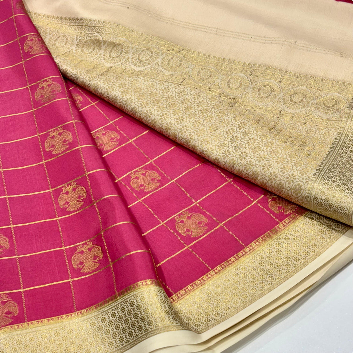 Pure Mysore Crepe Silk Saree