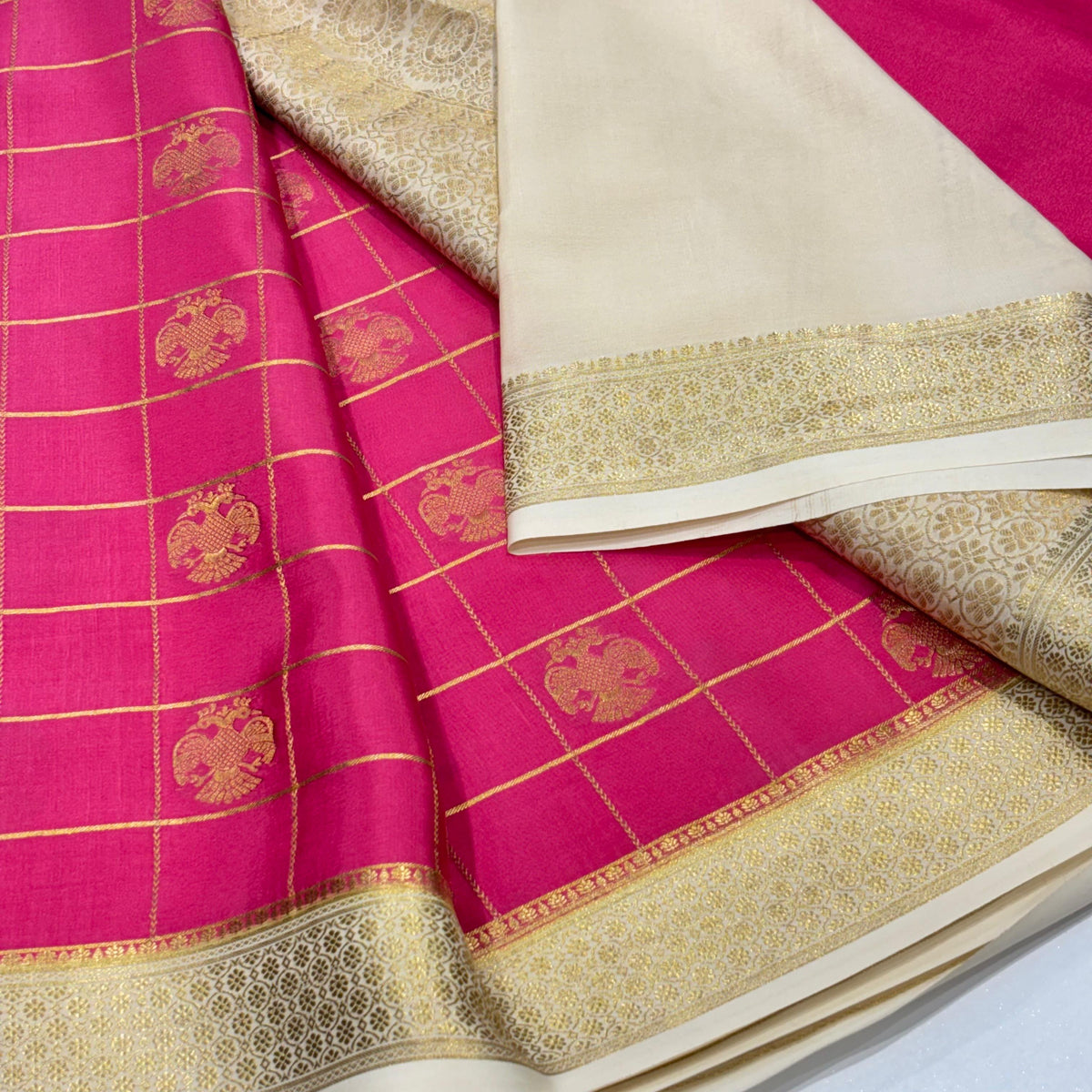 Pure Mysore Crepe Silk Saree