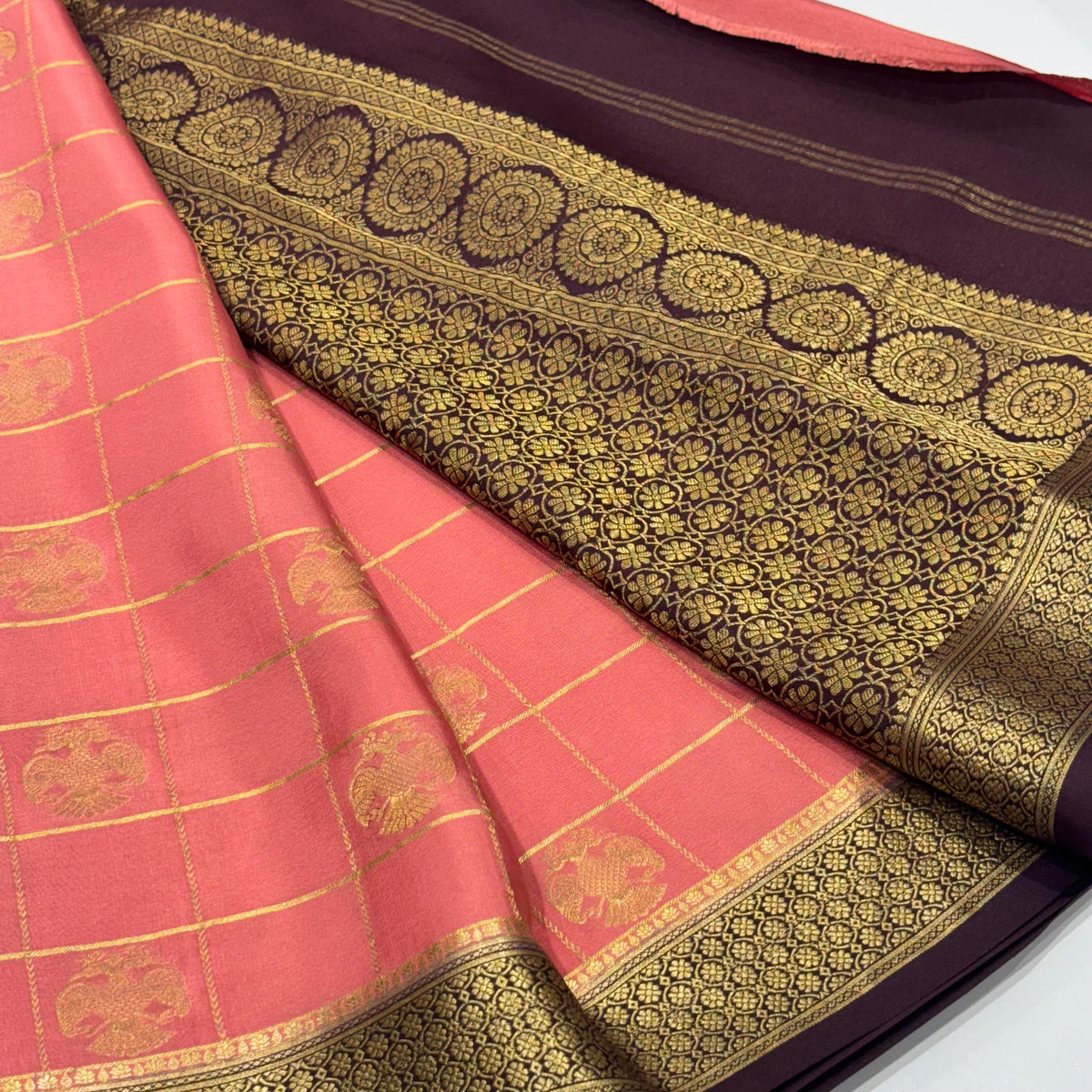 Pure Mysore Crepe Silk Saree