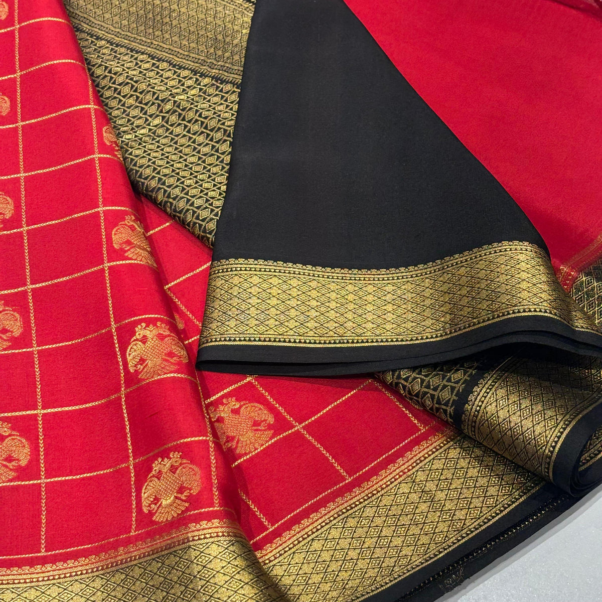 Pure Mysore Crepe Silk Saree