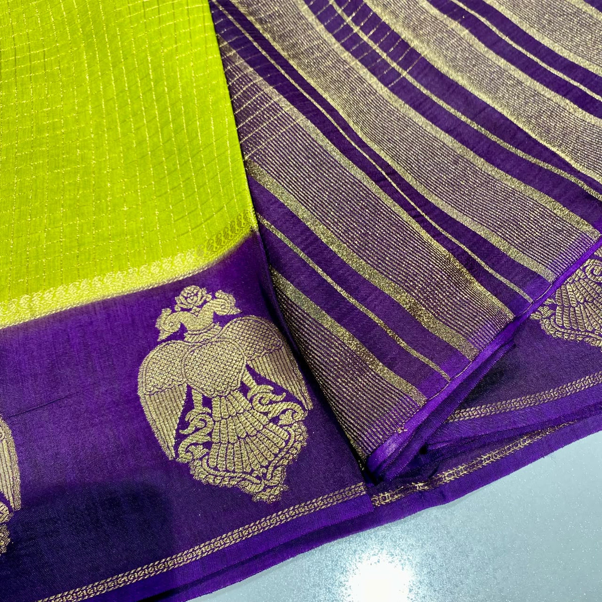 Semi Mysore Crepe Saree