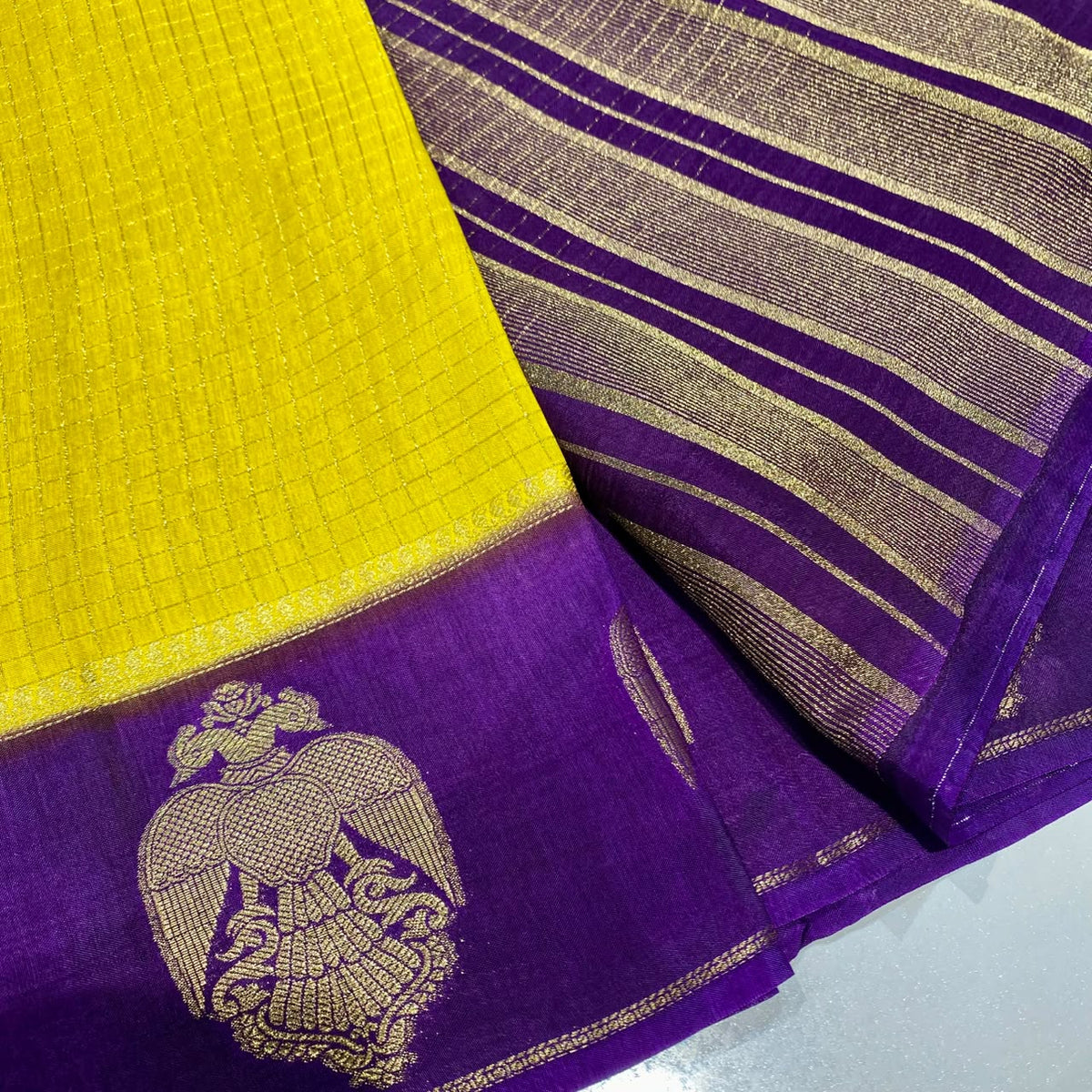 Semi Mysore Crepe Saree