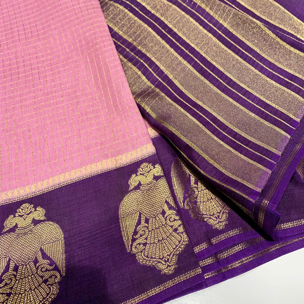 Semi Mysore Crepe Saree