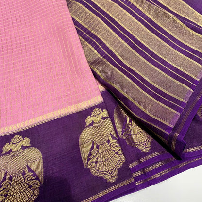 Semi Mysore Crepe Saree