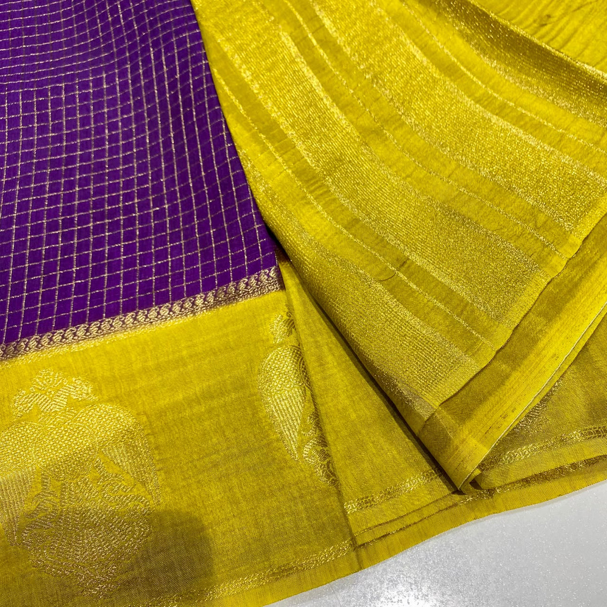 Semi Mysore Crepe Saree