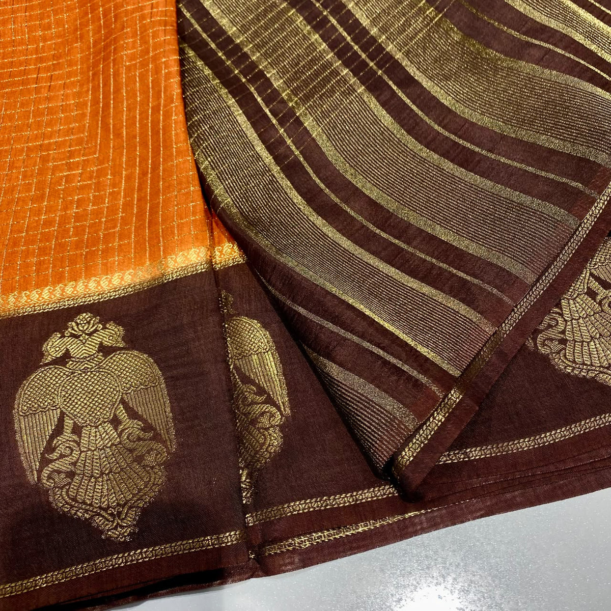 Semi Mysore Crepe Saree