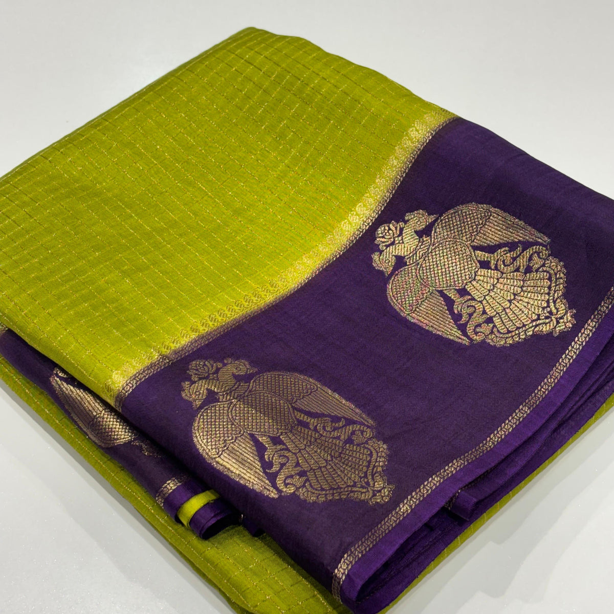 Semi Mysore Crepe Saree