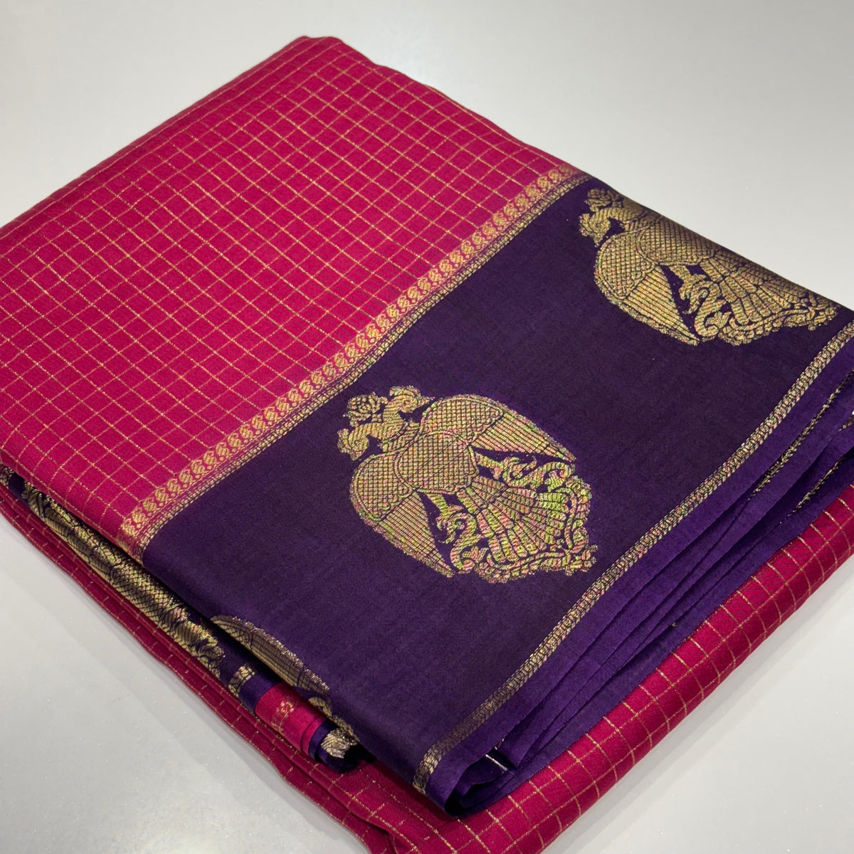 Semi Mysore Crepe Saree