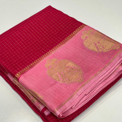 Semi Mysore Crepe Saree