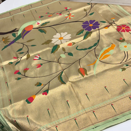 Semi Silk Paithani Saree