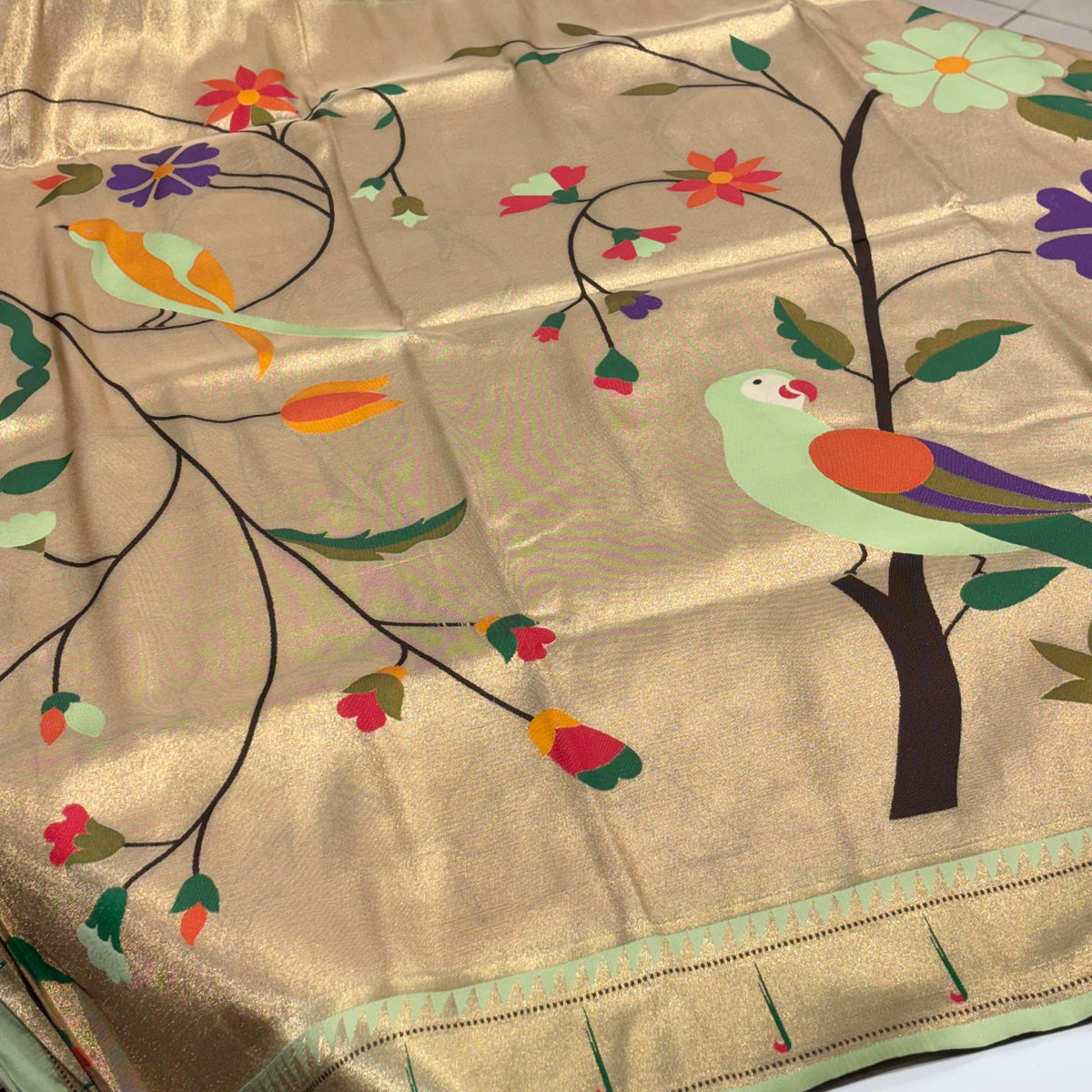 Semi Silk Paithani Saree